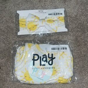 NIB Little Sleepies Sunshine ☀️ Bubble Romper + Headband 
NWT
